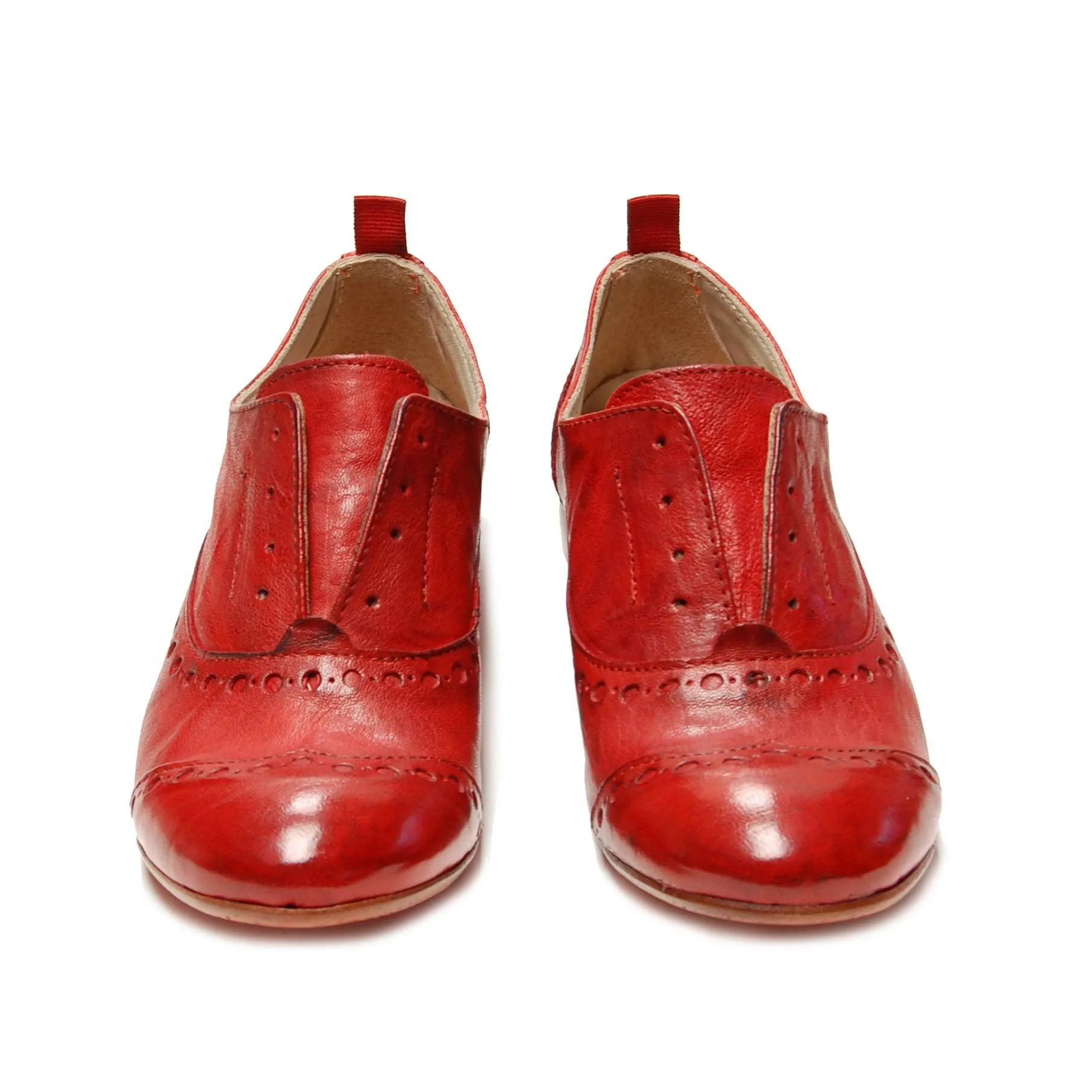 GIUSY 070 - Texas Leather SHOES RED CURRANT