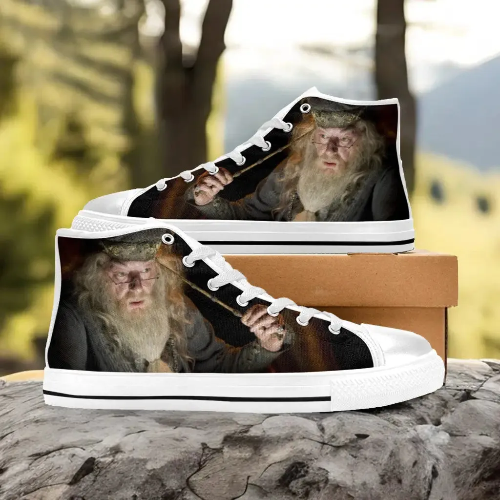 Harry Potter Albus Dumbledore Shoes High Top Sneakers for Kids and Adults