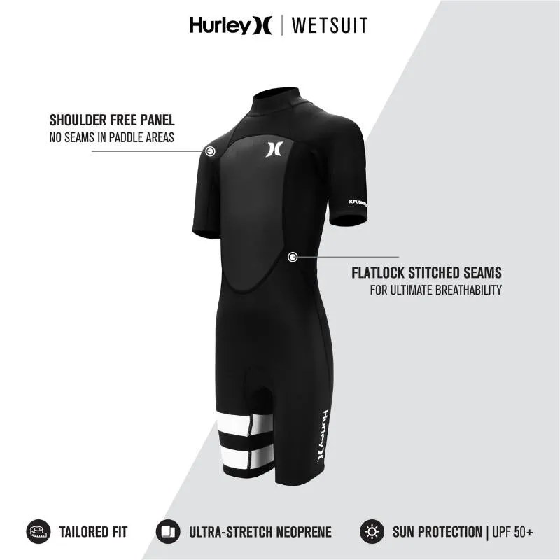 Hurley Fusion Wetsuits Youth 202 Shorty SS Backzip