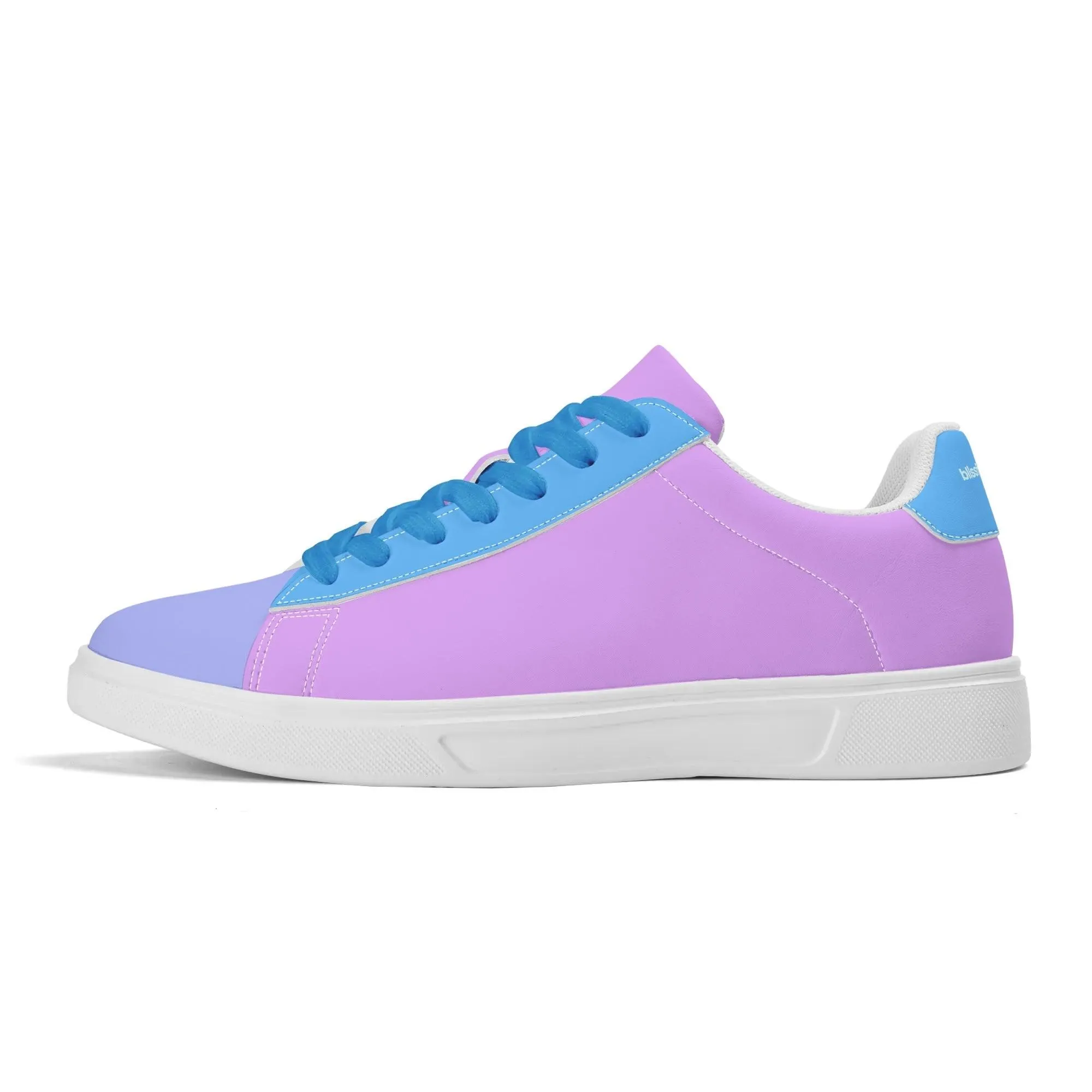 Imi Color Block Low Top Faux Leather Skate Sneakers