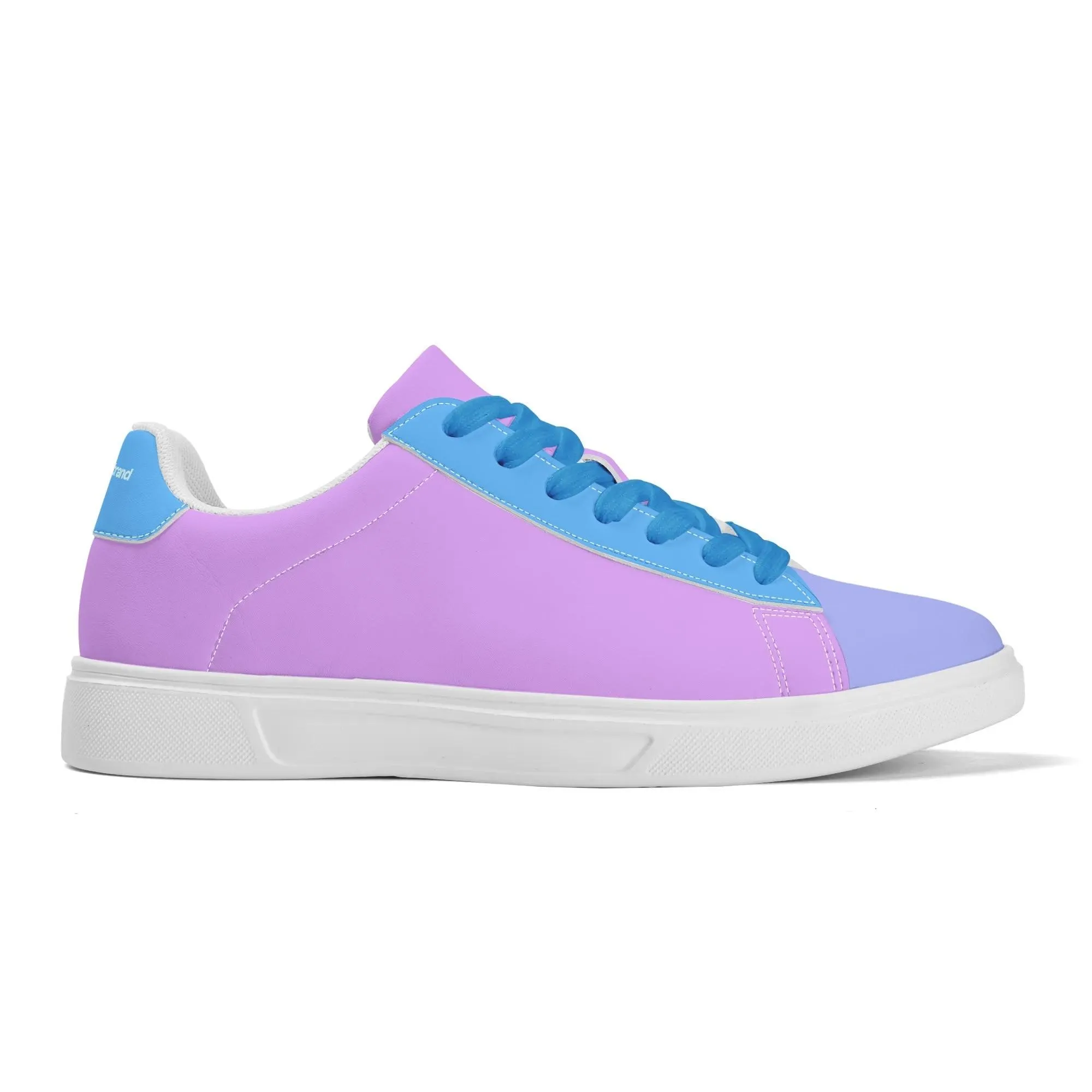 Imi Color Block Low Top Faux Leather Skate Sneakers