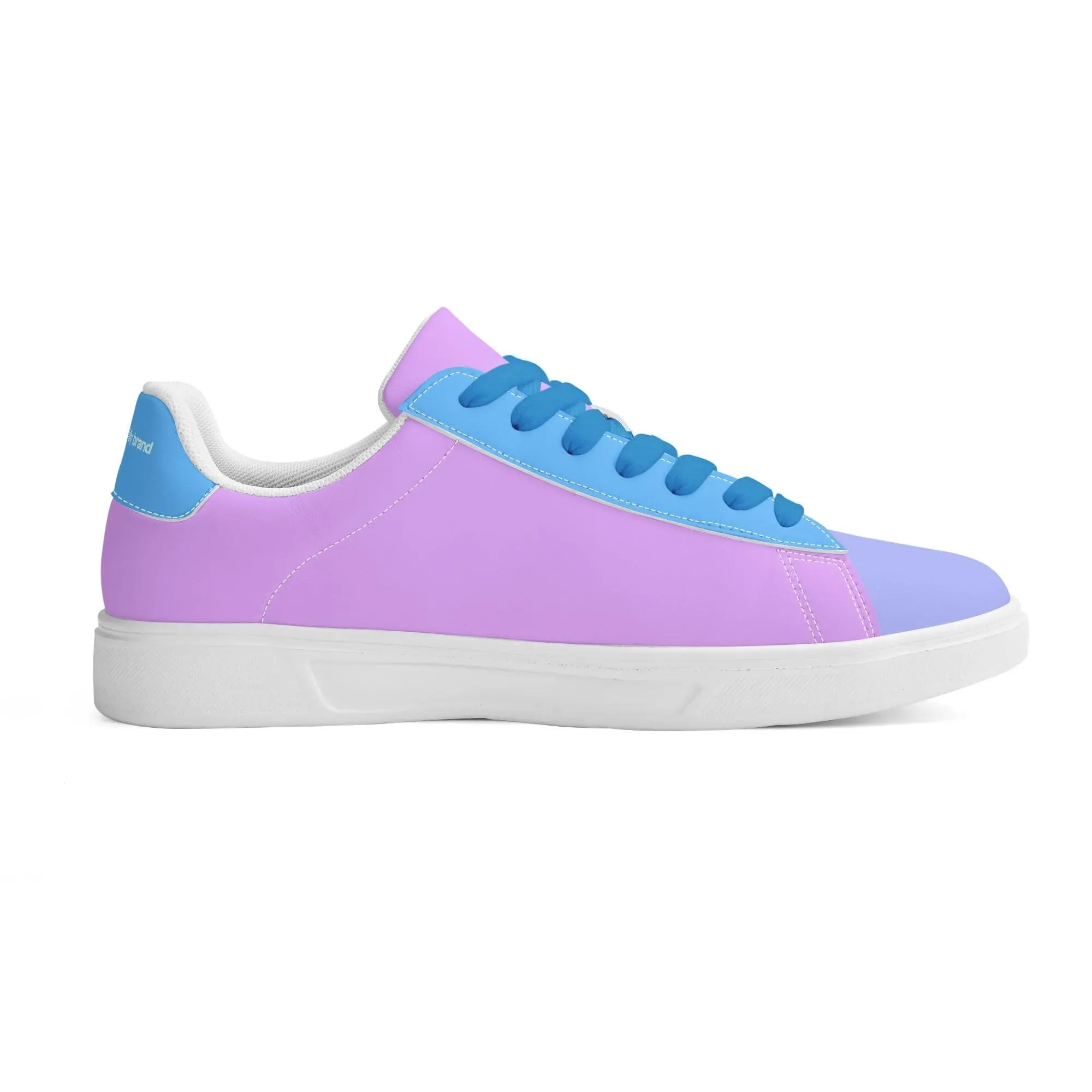 Imi Color Block Low Top Faux Leather Skate Sneakers