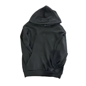 Impossible Kicks Embroidered Hoodies , Solid Black