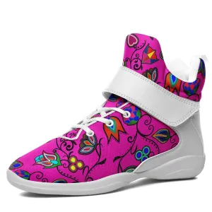 Indigenous Paisley Ipottaa Basketball / Sport High Top Shoes - White Sole