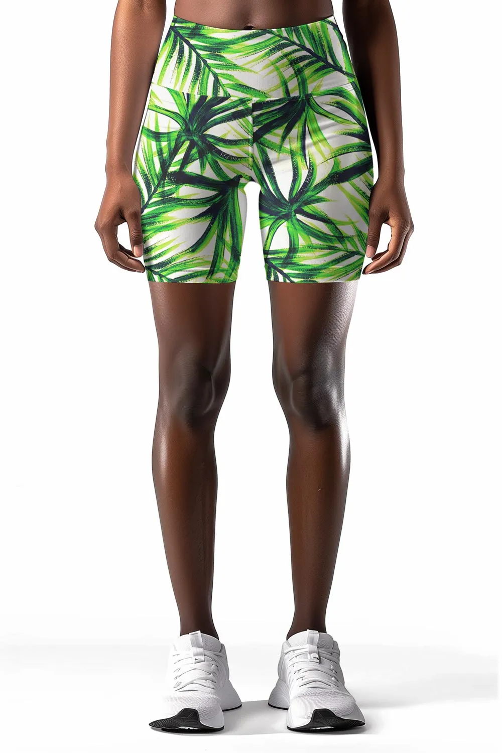 Island Life Karen Green Performance Yoga Biker Shorts - Women