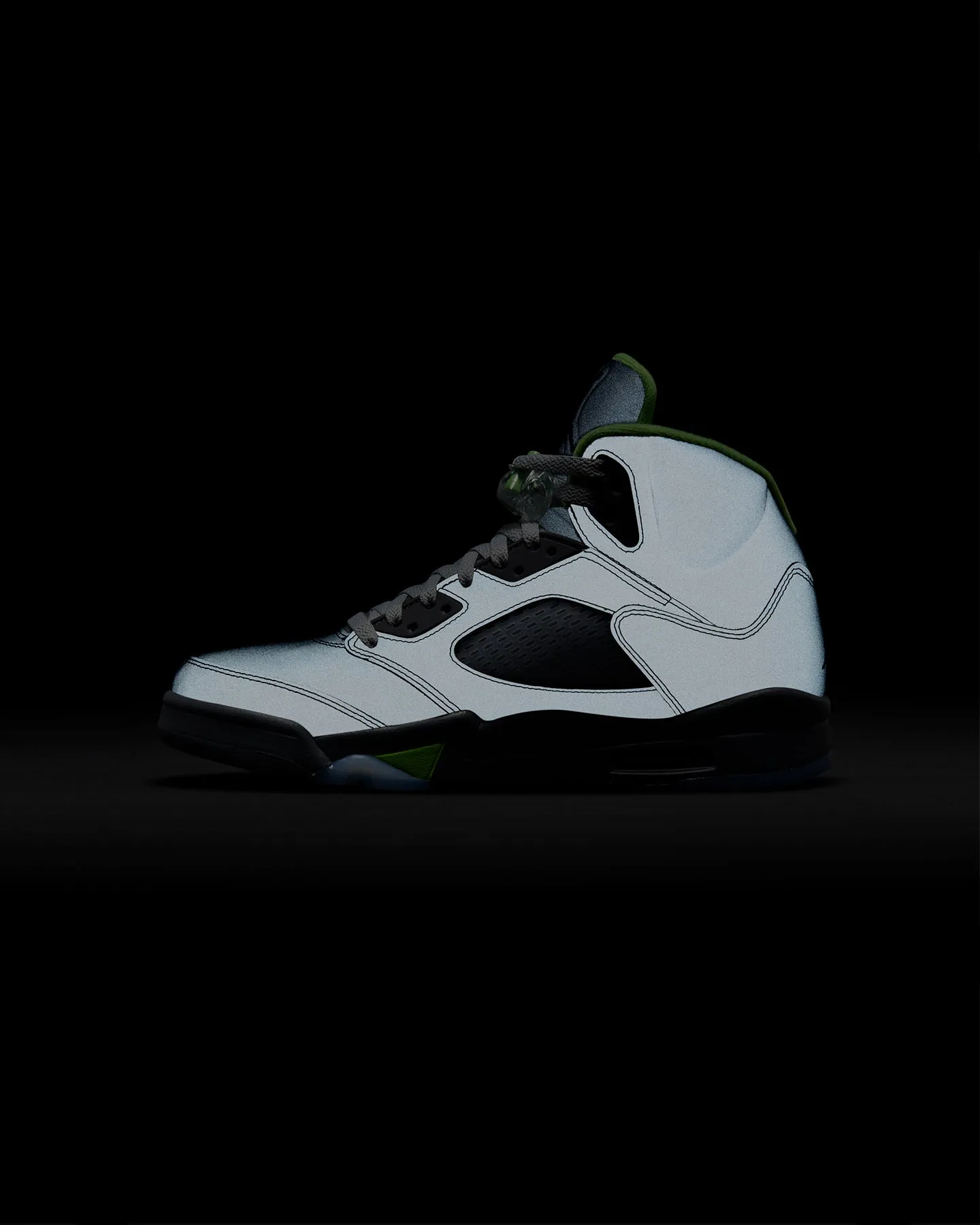 Jordan Air Jordan 5 Retro "Green Bean" Silver/Green Bean/Flint Grey