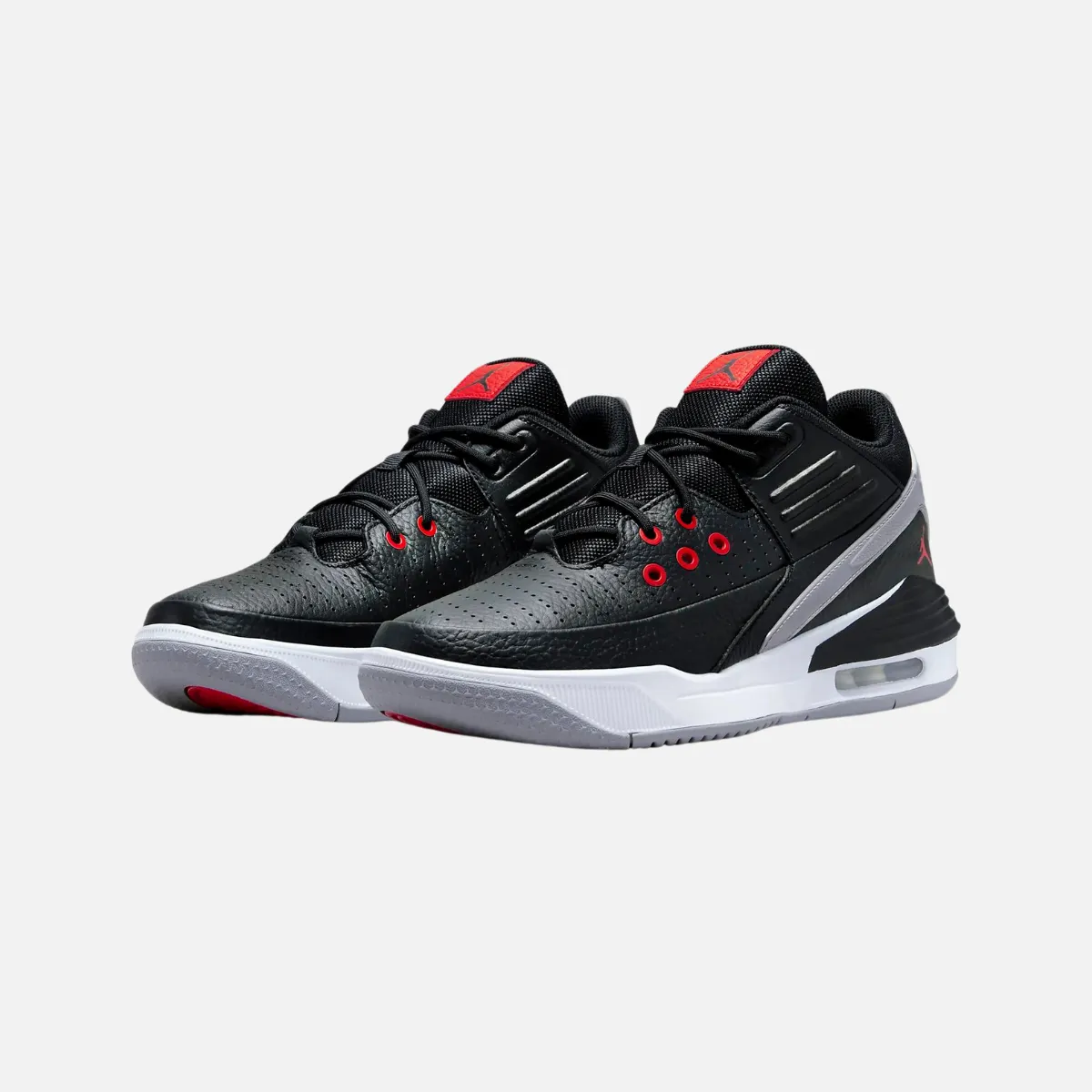 Jordan Max Aura 5 Men's Shoes -Black/White/Cement Grey/University Red