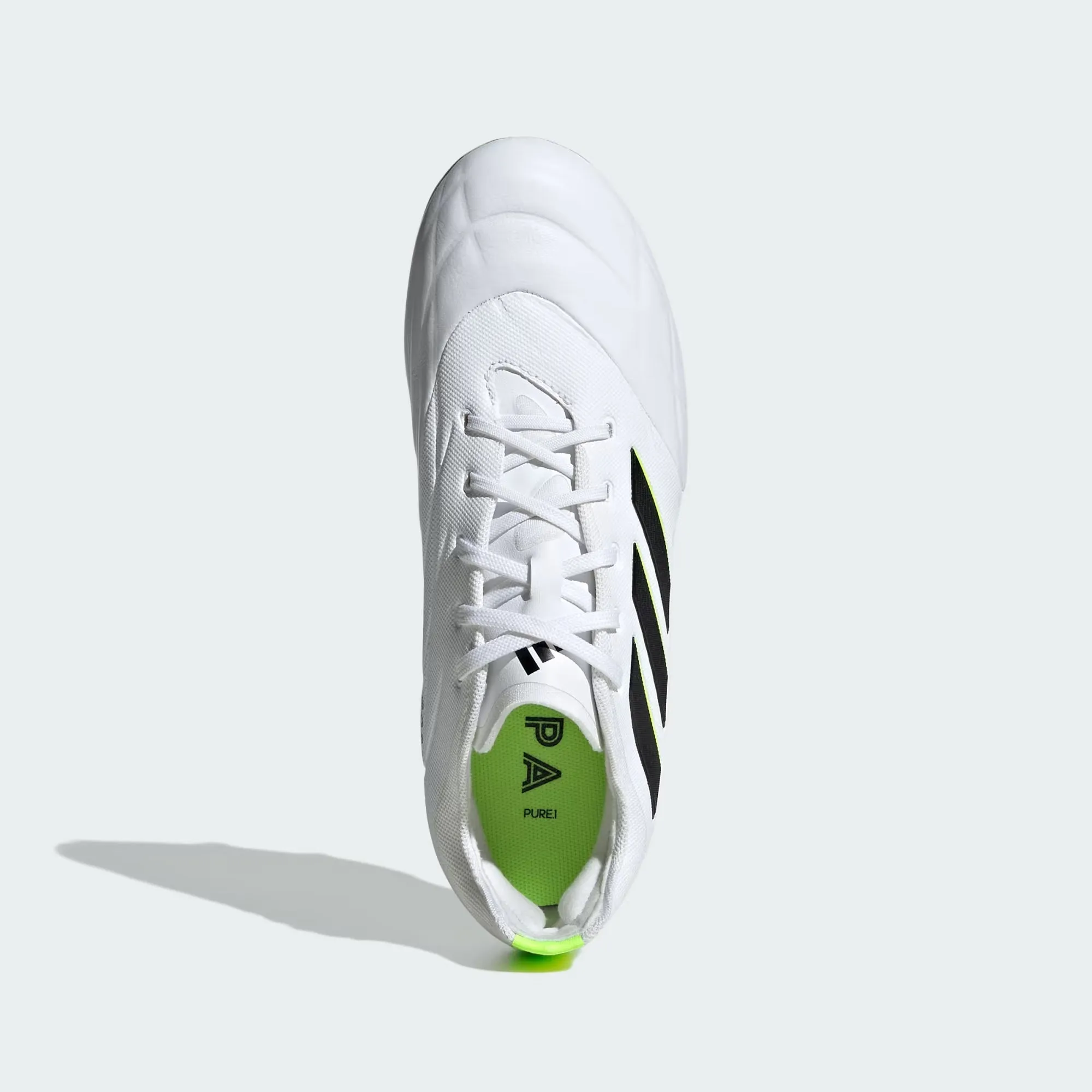 Junior Copa Pure.1 FG [White/Black/Lucid Lemon]