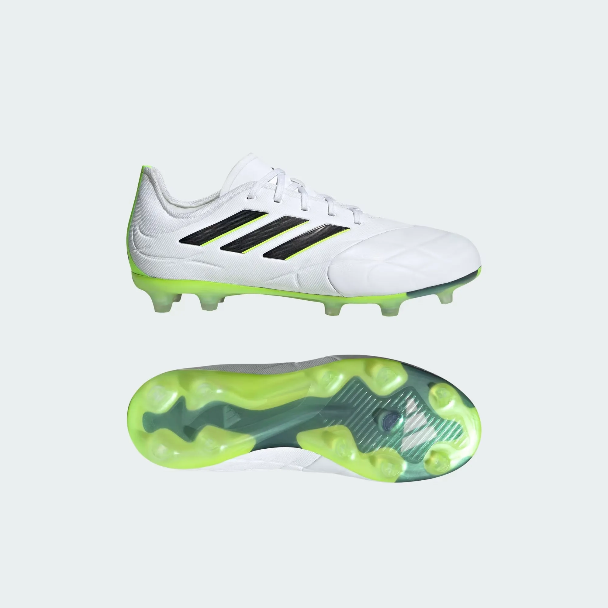 Junior Copa Pure.1 FG [White/Black/Lucid Lemon]