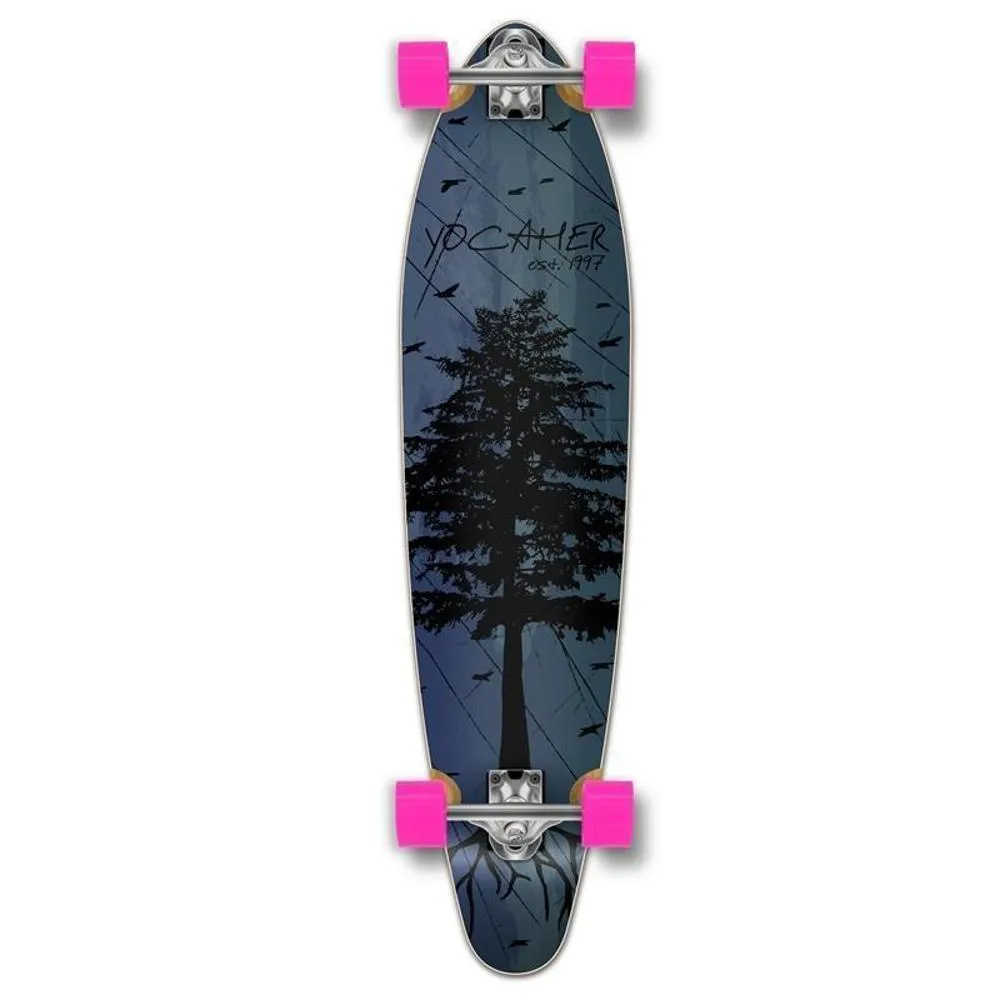 Kicktail In The Pines Blue 40 inches Longboard from Punked