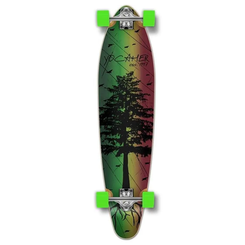 Kicktail In The Pines Rasta 40 inches Longboard from Punked