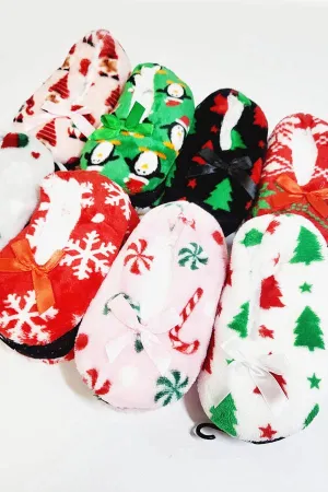 Kids Christmas Indoor Slipper Shoes