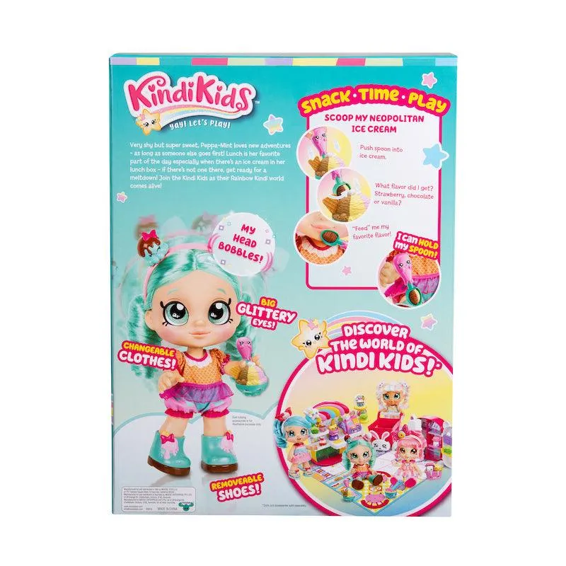 Kindi Kids S1 Toddler Doll Single Pack - Snack Time Friends Peppermint for Girls 3 