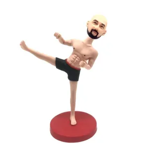 Kungfu Man with Abdominal Muscles Custom Figure Bobblehead