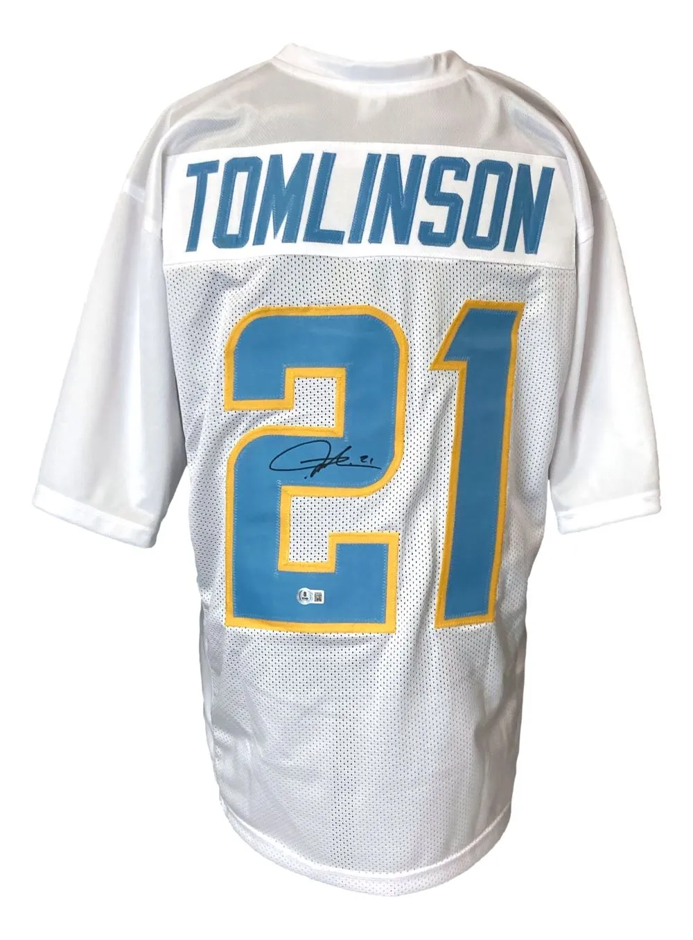 LaDainian Tomlinson San Diego Signed White Football Jersey BAS