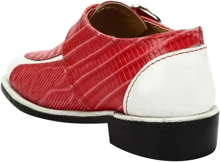 Libertyzino Red/White Pull-On Shoes for Big Kids Size 7.0 Pair of Shoes