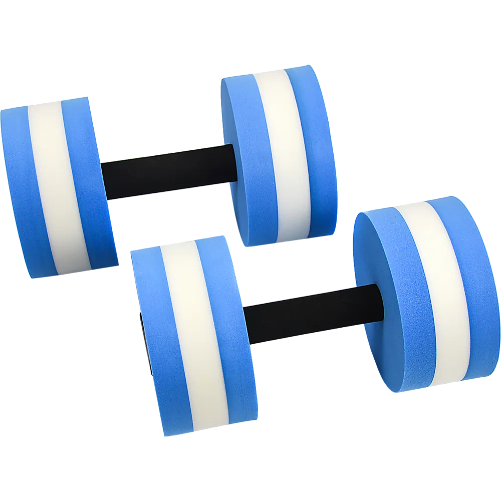 Lightweight Waterproof EVA Foam Water Dumbbells, 2-Piece Set