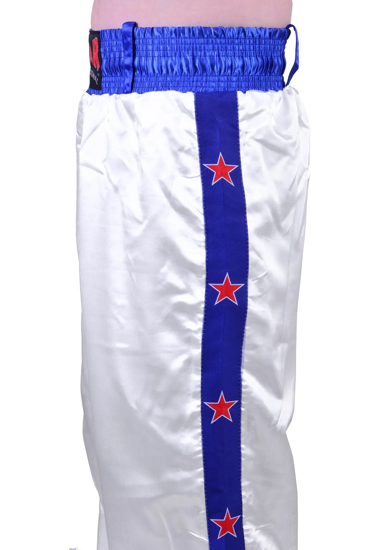 MAR-086D | White Stripe Freestyle Trouser w/ Stars