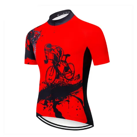 Men's Cycling Jersey Mountain Quick-Dry Racing MTB Clothing For Cyclists Uniform Breathable