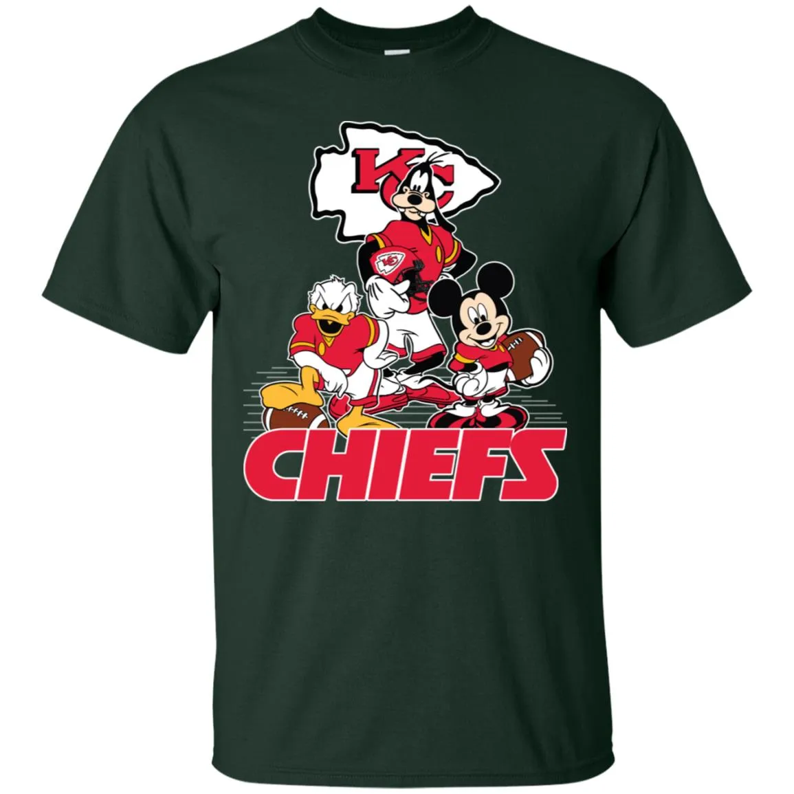 Mickey Mouse Kansas City Chiefs American Football Nfl Sports Shirt