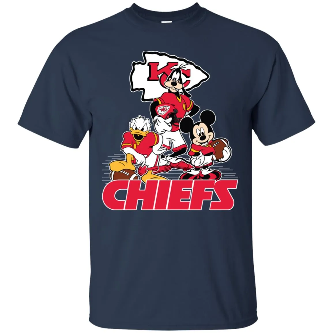 Mickey Mouse Kansas City Chiefs American Football Nfl Sports Shirt