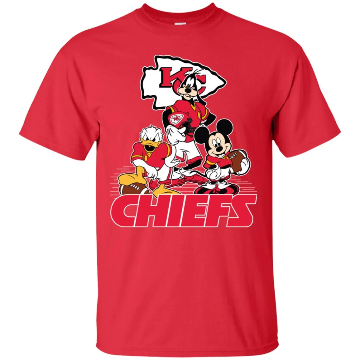 Mickey Mouse Kansas City Chiefs American Football Nfl Sports Shirt