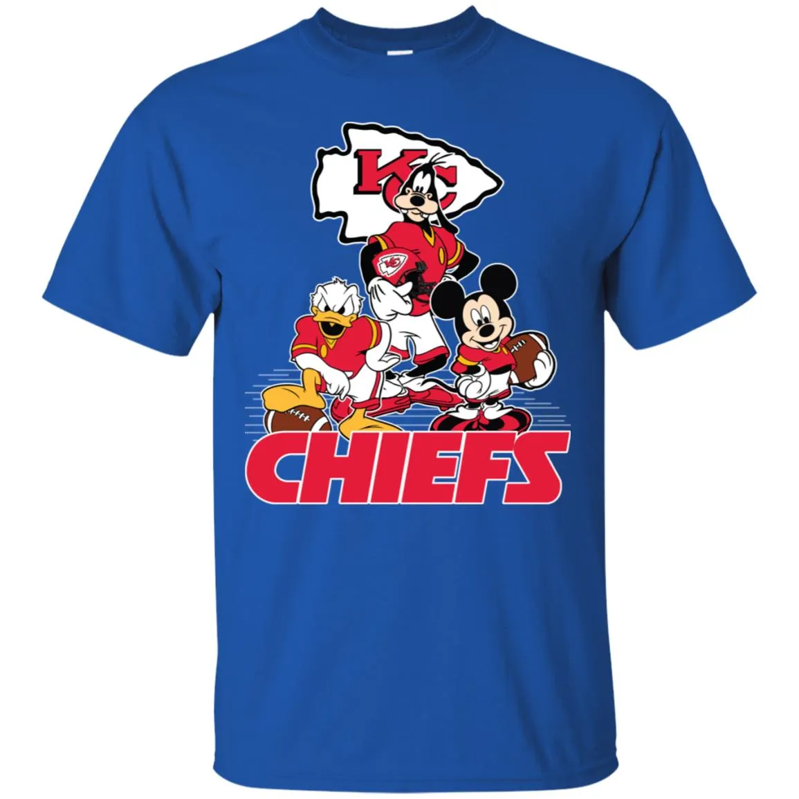 Mickey Mouse Kansas City Chiefs American Football Nfl Sports Shirt