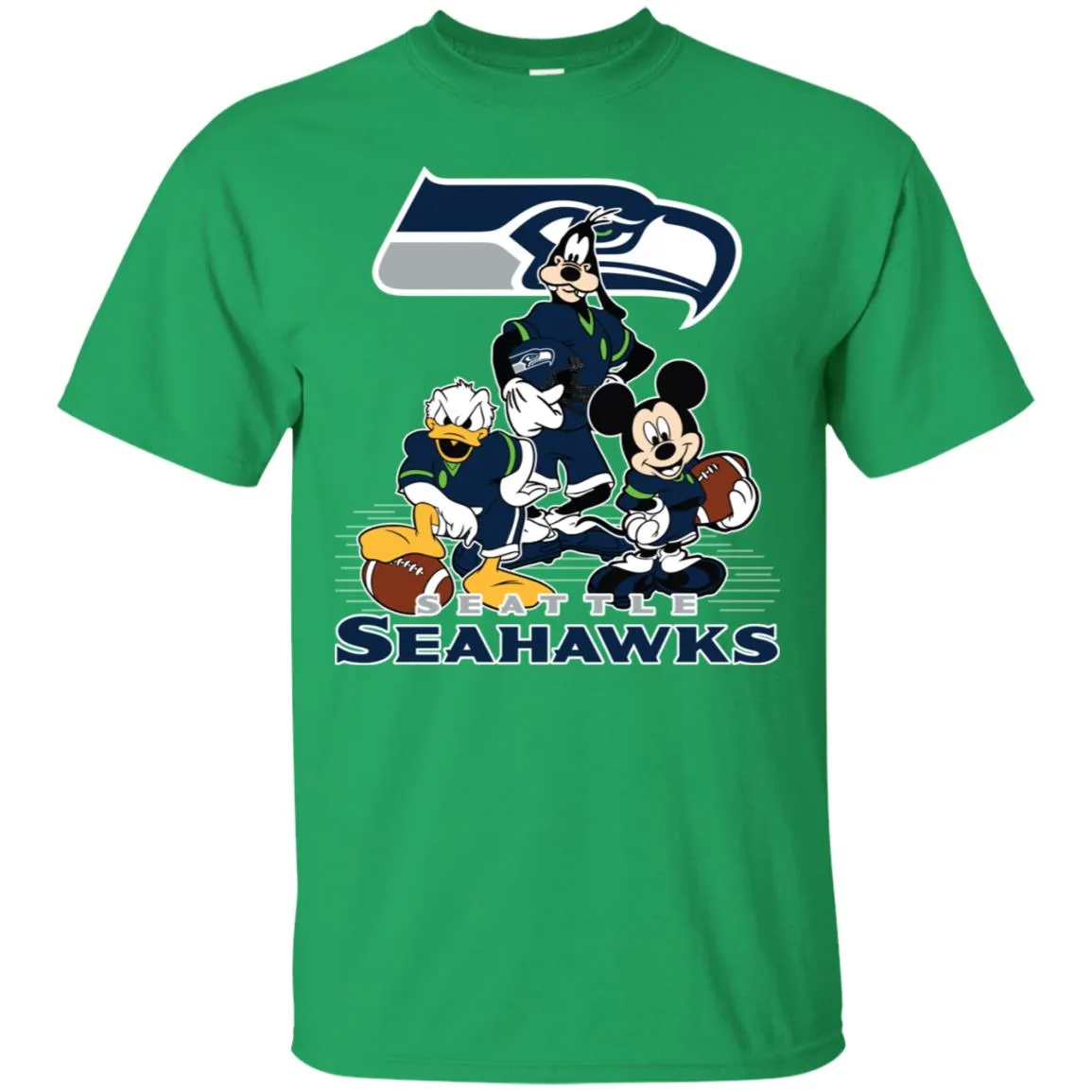 Mickey Mouse Seattle Seahawks American Football Nfl Sports Shirt