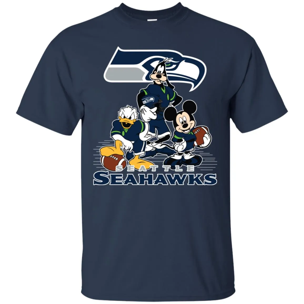 Mickey Mouse Seattle Seahawks American Football Nfl Sports Shirt