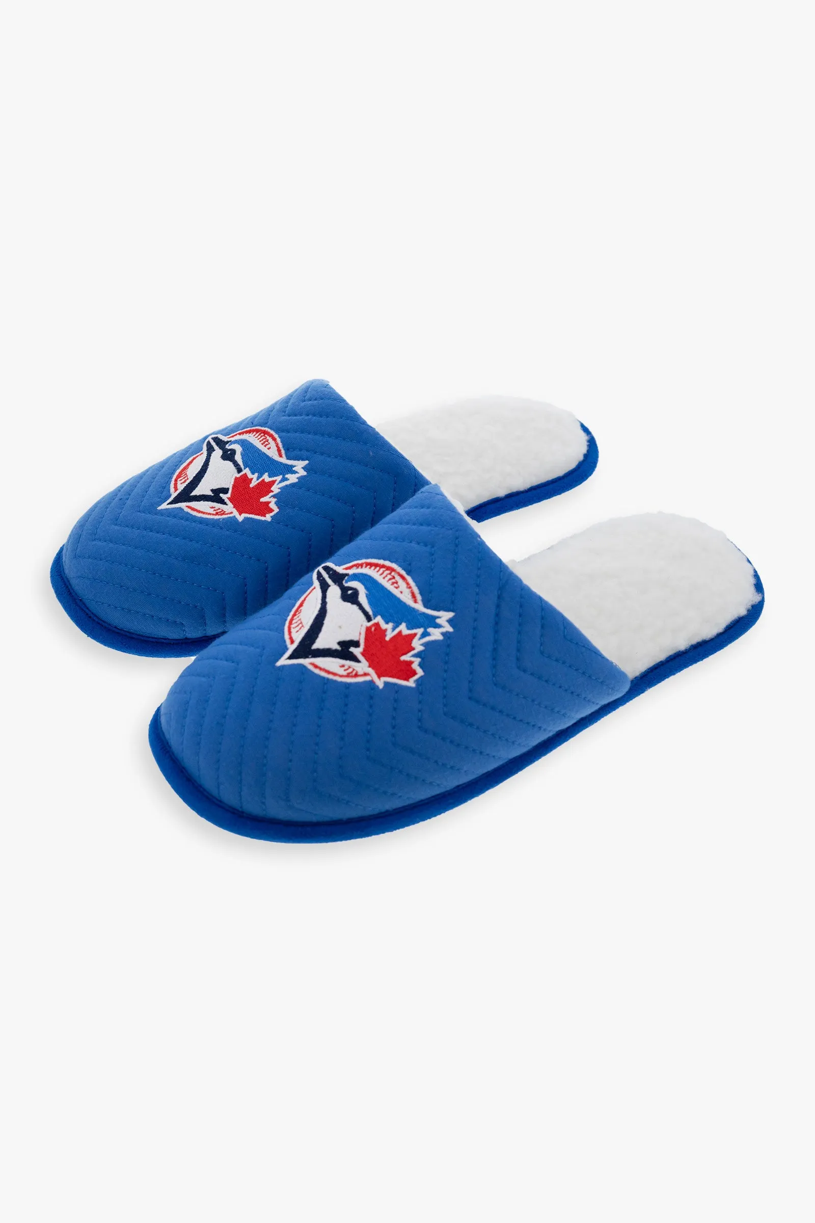 MLB Toronto Blue Jays Men's Winter Fuzzy Home Slippers