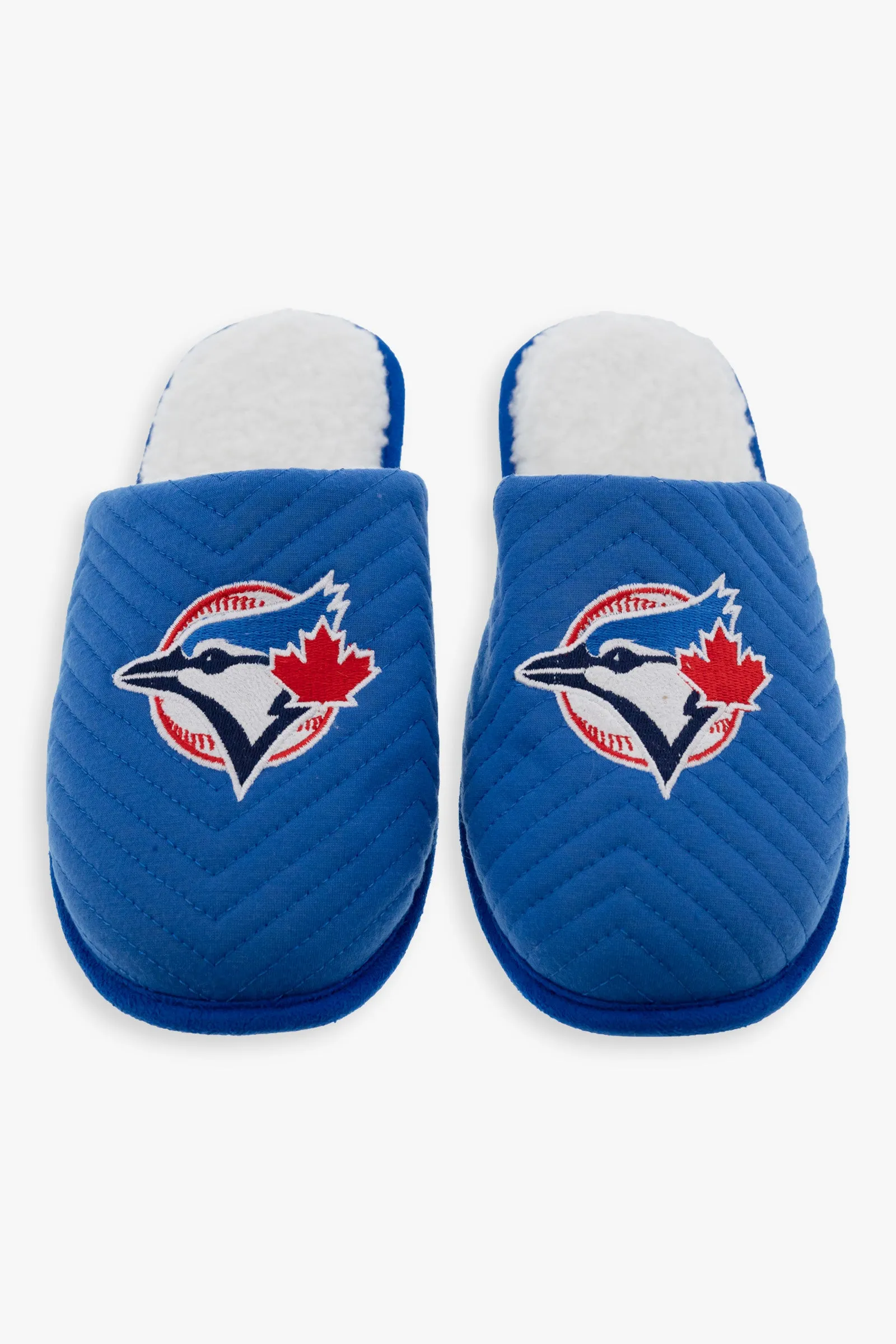 MLB Toronto Blue Jays Men's Winter Fuzzy Home Slippers