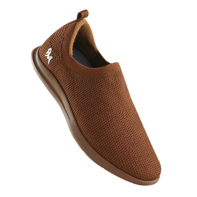 Neeman's ReLive Knit Slip On Sneakers | Copper Brown | Light-Weight & Comfortable