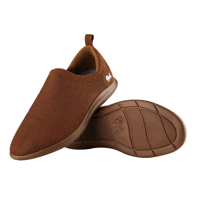 Neeman's ReLive Knit Slip On Sneakers | Copper Brown | Light-Weight & Comfortable