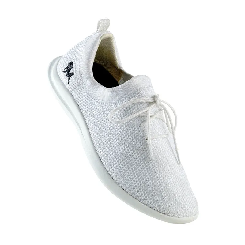 Neeman's ReLive Knit White Sneakers for Men | Light-Weight & Comfortable