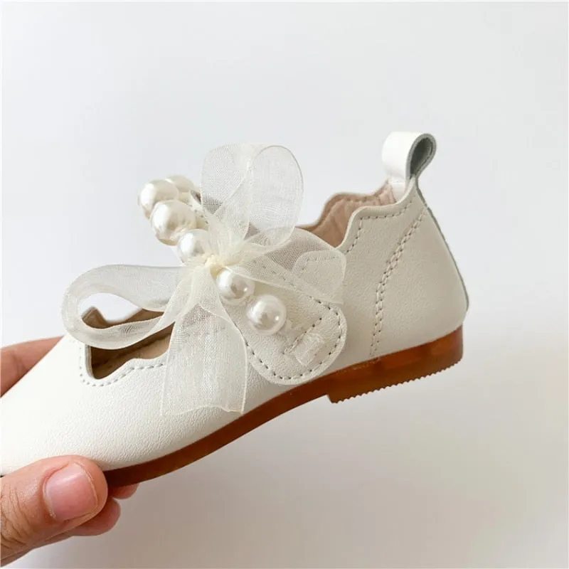 New children's shoes for girls one princess pearl