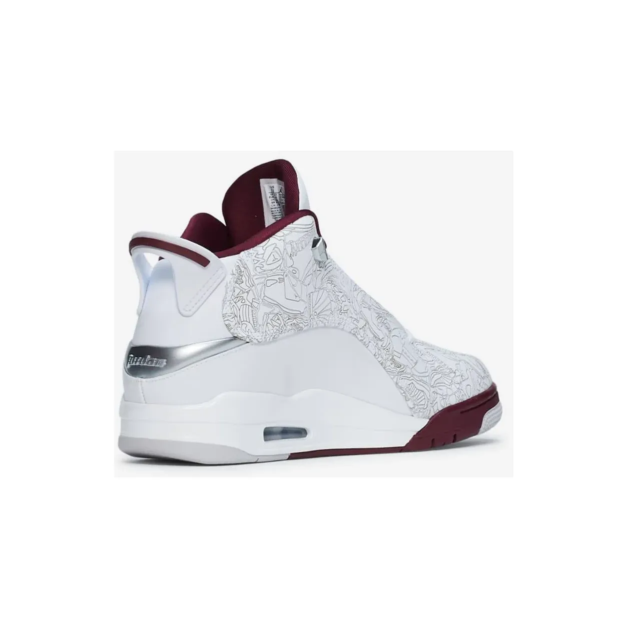 Nike Men's Air Jordan Dub Zero Shoes - White / Cherrywood / Silver