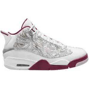 Nike Men's Air Jordan Dub Zero Shoes - White / Cherrywood / Silver