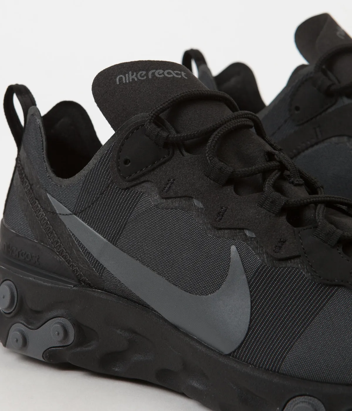 Nike React Element 55 Shoes - Black / Dark Grey