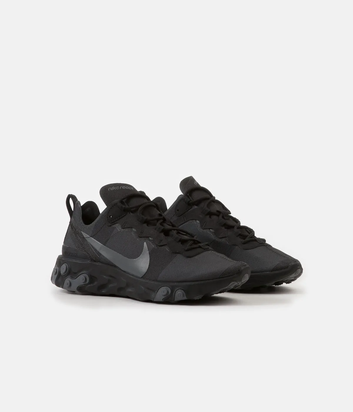 Nike React Element 55 Shoes - Black / Dark Grey