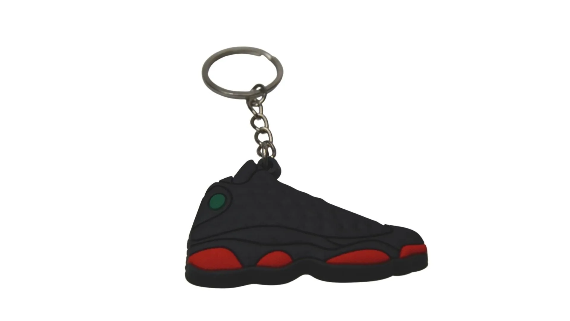 Novelty Sneaker Keyring Stocking Filler J13BBR Jordan 13 Retro Bred Black Red