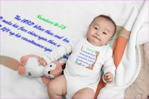 Numbers 6:23 Infant Rabbit Skins Long Sleeve Baby Rib Bodysuit