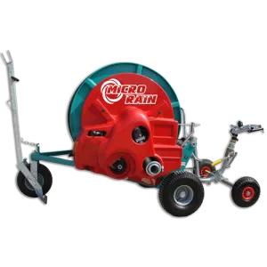 Ocmis MR-50 Micro Rain Hose Reel – 393ft | 15-60 GPM | Sime-K1 Gun Automatic Retraction | 1.5 Acre Coverage