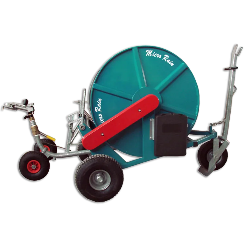 Ocmis MR-50 Micro Rain Hose Reel – 393ft | 15-60 GPM | Sime-K1 Gun Automatic Retraction | 1.5 Acre Coverage