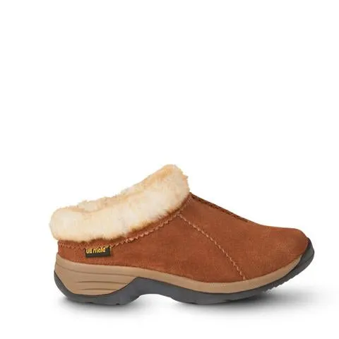 'Old Friend Footwear' Women's Snowbird II Clog Slipper - Chestnut