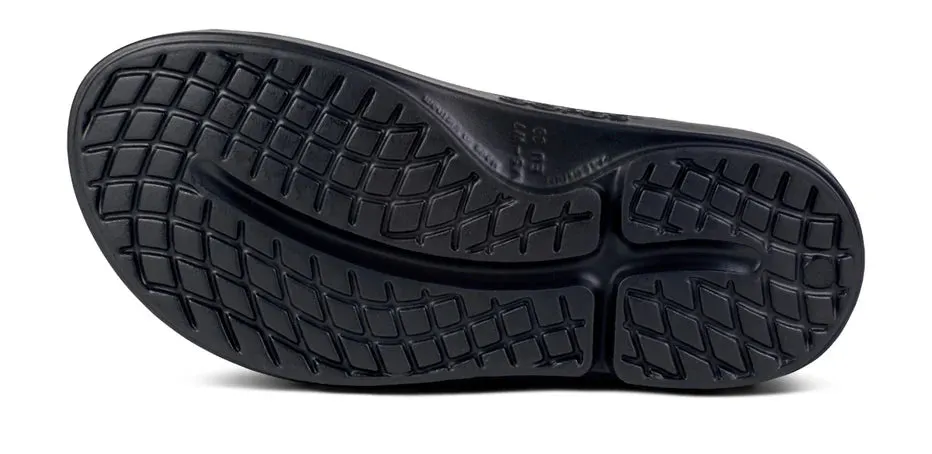 Oofos | OOahh Luxe Slide | Women's | Midnight Spectre