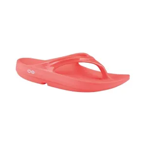 Oofos Womens Oolala Sandal Coral