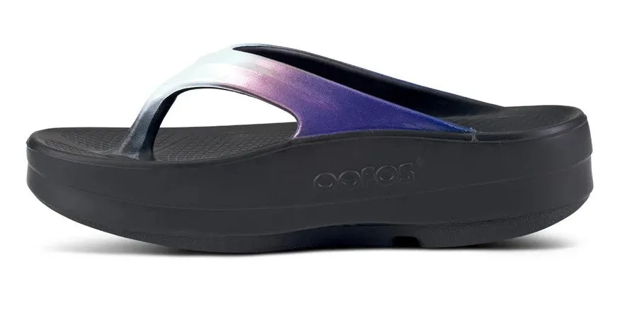 Oofos Womens OoMega Oolala Luxe Sandal Calypso