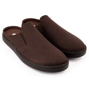 Paaduks Slip-Ons Mules for Women | Brown | Vegan Suede