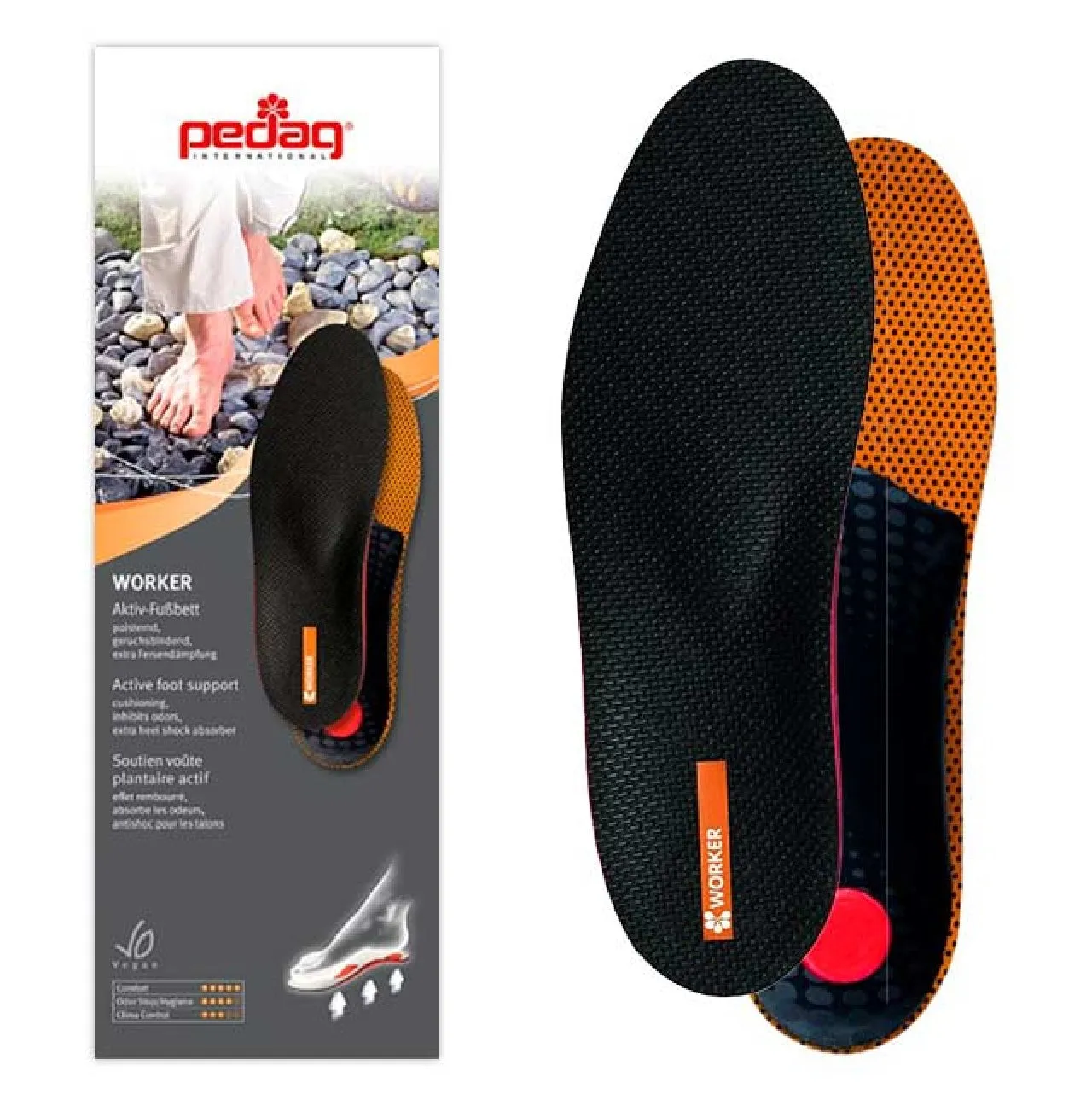 Pedag Worker Support Insole # 18611MW  - One Pair