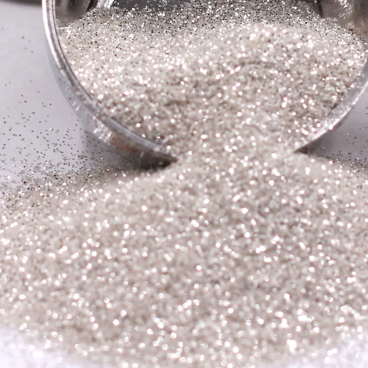 Platinum Extra Fine Glitter, Shiny Metallic Glitter, Polyester Glitter - 1oz/30g